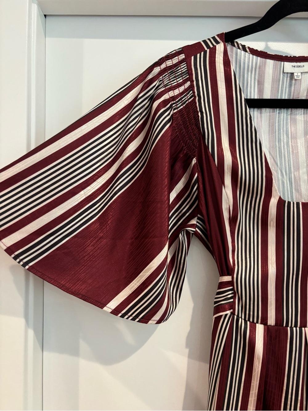 Anthropologie Odells Vertical Stripe Midi Dress - Picture 4 of 6